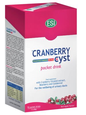 ESI – Cranberry Cyst (bustinë), suplement diuretik me boronicë