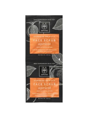 Apivita – Express Beauty Apricot Face Scrub for Gentle Exfoliation