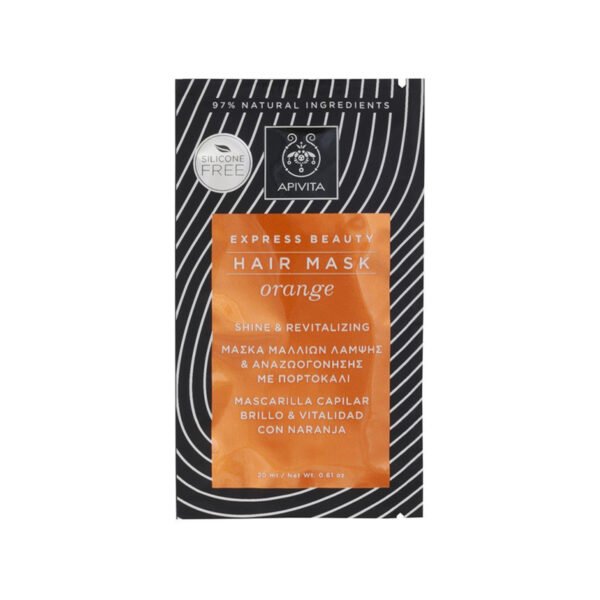 Apivita – Express Beauty Orange Shine & Revitalizing Hair Mask Express Beauty