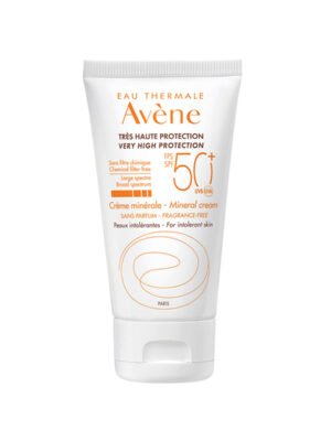 Avene – Krem dielli për lëkura intolerante normale, të thata (SPF 50)