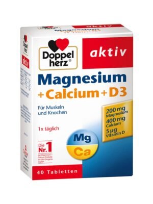 DoppelHerz – Magnesium + Calcium + D3