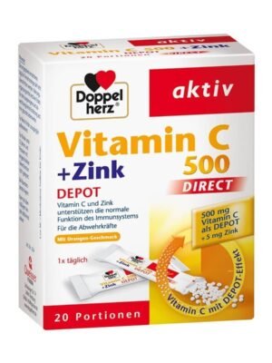 DoppelHerz – Vitaminë C + Zink (Direct Depot)