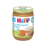 HiPP – Pure orizi me karrotë dhe mish viçi (4m+)
