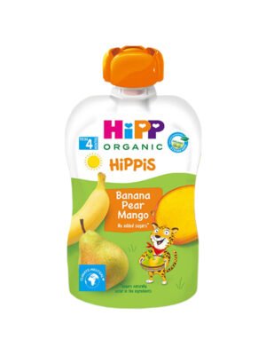 Hipp – HiPPiS Banane, Dardhë dhe Mango (4m+)