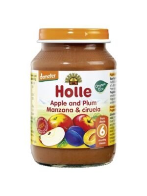 Holle – Pure me mollë dhe kumbull (6m+)