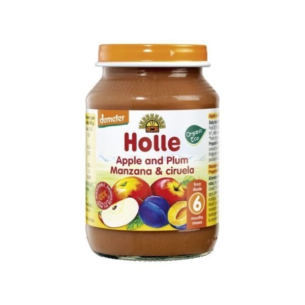 Holle – Pure me mollë dhe kumbull (6m+)