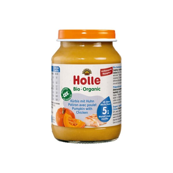 Holle – Pure me kungull dhe mish pule (4m+)