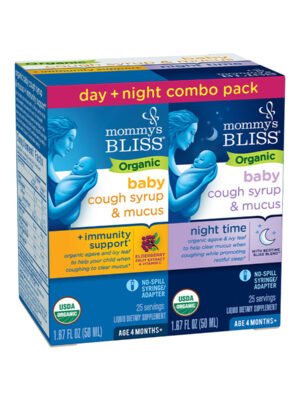 Mommy’s Bliss – Baby Cough Syrup & Mucus Immunity Support + Night Time Combo Pack