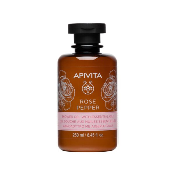 Apivita – Rose Pepper Shower Gel With Essential Oils