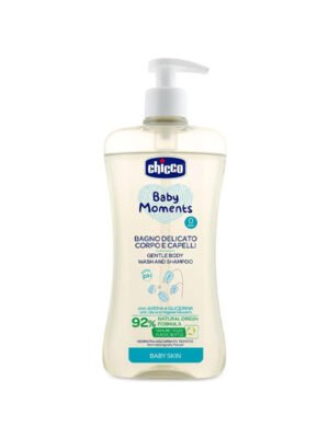 Chicco – Baby Moments Shampo delikate për flokët dhe trupin