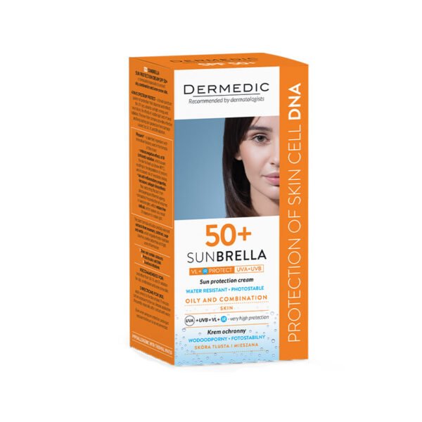 Dermedic – Sunbrella mbrojtës për lëkura mikse – të yndyrshme (SPF 50+)