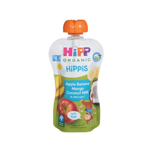 Hipp – HiPPis Apple Banana Mango Coconut Milk (6m+)