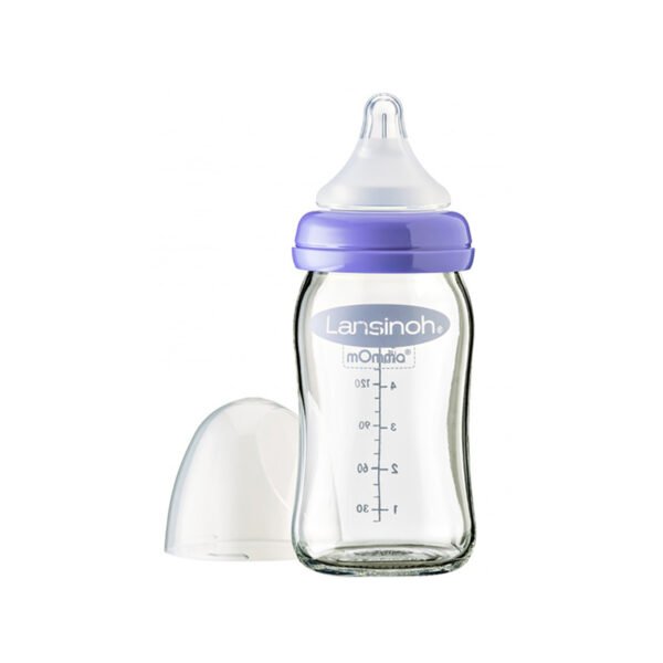 Lansinoh – Glass Feeding Bottles with NaturalWave® Teat