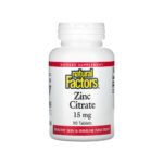 Natural Factors – Zinc Citrate 15mg