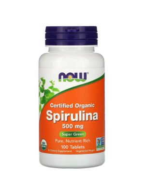 Now – Spirulina Organic 500mg