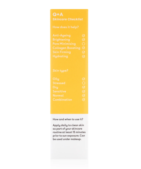 Q+A - Peptide SPF 50 Anti-Ageing Facial Sunscreen